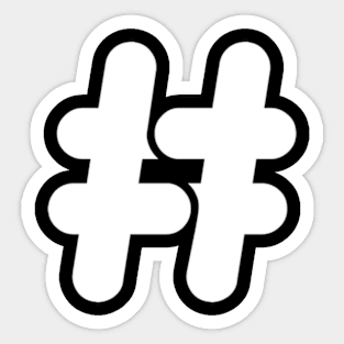 Hashtag # Sticker